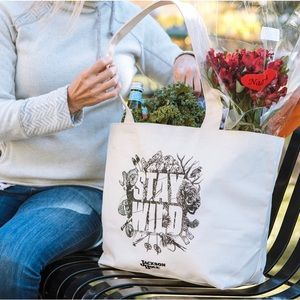 Jackson Hole Wyoming Stay Wild Beige Tote